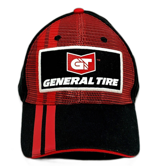 General Tire Hat Black Red Adjustable OSFM Baseball - Picture 1 of 8